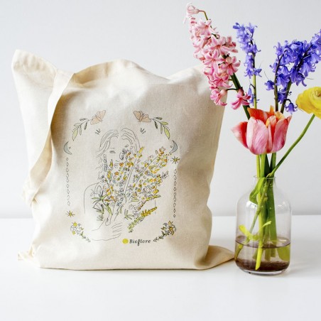 Tote bag bedrukt Bioflore