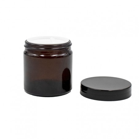 Pot en verre ambré pour vos DIY cosmétiques.