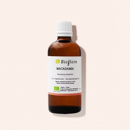 Organic virgin Macadamia vegetable oil, nourishing and healing