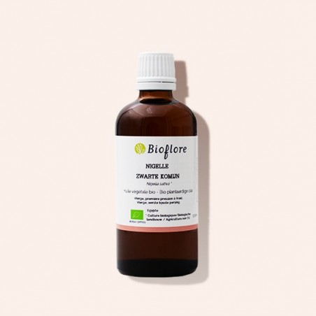 Huile de nigelle ou de cumin noir vierge pour la peaux et les cheveux