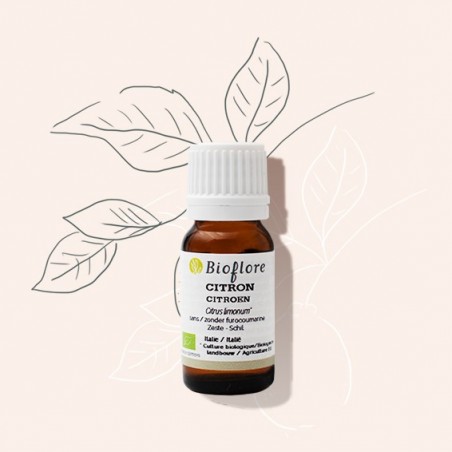 Huile essentielle de citron bio sans furocoumarines pour un teint pur