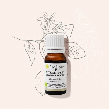 L'huile essentielle de citron vert  tonique et aseptisante à diffuser
