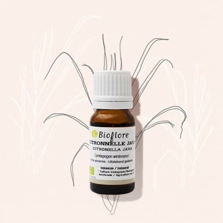 Essentiële olie van bio Citronella van java tegen de muggen