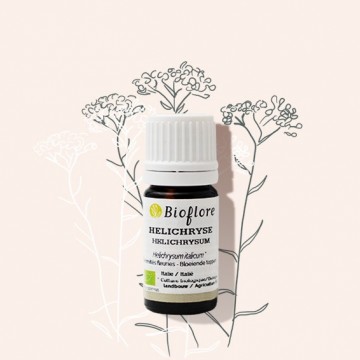 Essentiële olie van bio helichrysum voor blauwe plekken en andere pijn
