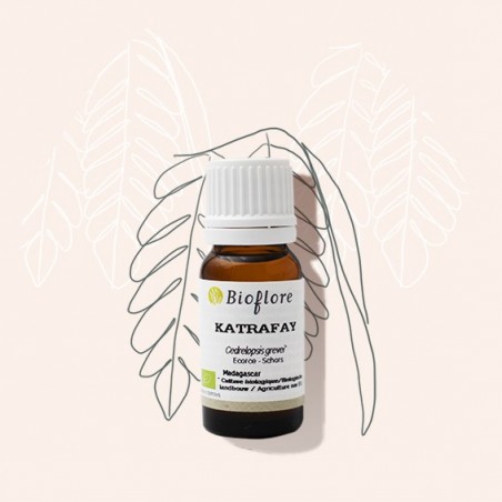 Essentiële olie van bio Katrafay voor de huid en de gewrichten