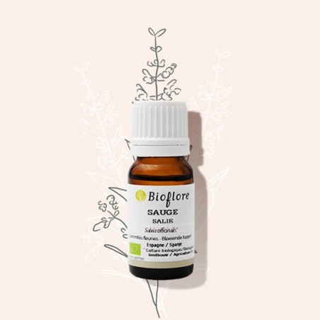 Organic sage essential oil to help women