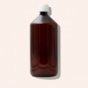 Onze bruine PET-fles is een stevige verpakking voor uw oliebereidingen