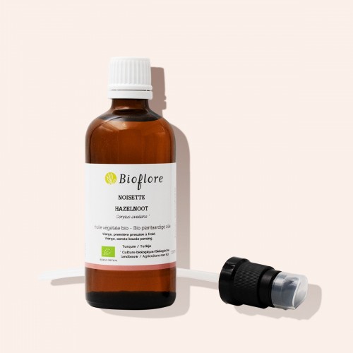Huile végétale de Noisette vierge bio + Pompe