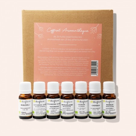 25 huiles essentielles et du jojoba pour débuter en aromathérapie