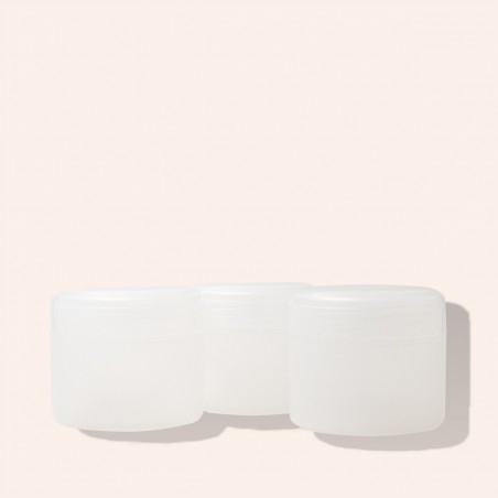 3 potjes van 50 ml voor bewaring crèmes en cosmeticaproducten