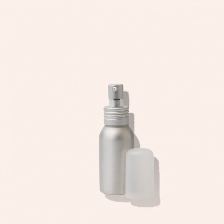 Onze aluminium fles met doseerdop voor uw reinigingmelk en massageolie