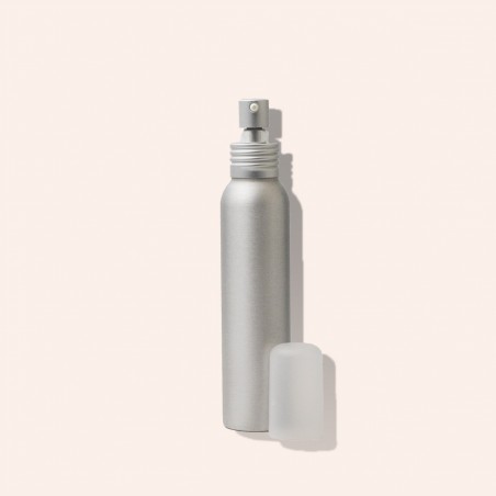 Onze aluminium fles met doseerdop voor uw reinigingmelk en massageolie