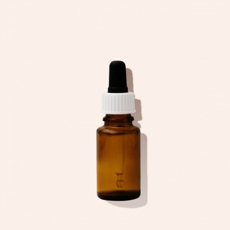 Flacon brun avec pipette compte-goutte