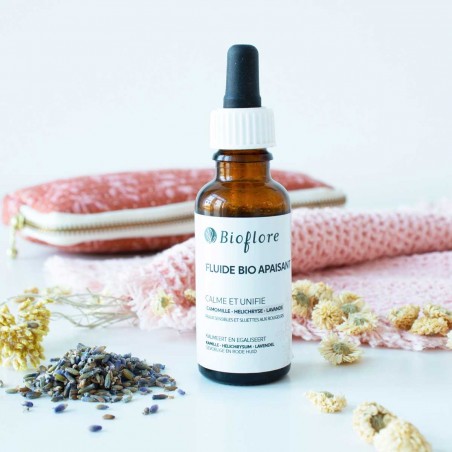 Fluide visage bio apaisant – anti-rougeurs - Bioflore