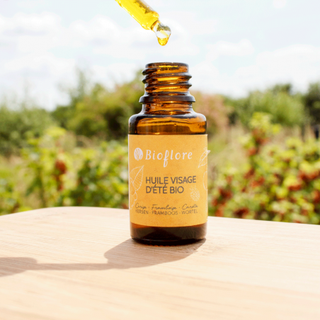 Summer face oil - organic holiday care - Bioflore