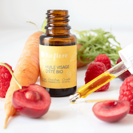 Summer face oil - organic holiday care - Bioflore