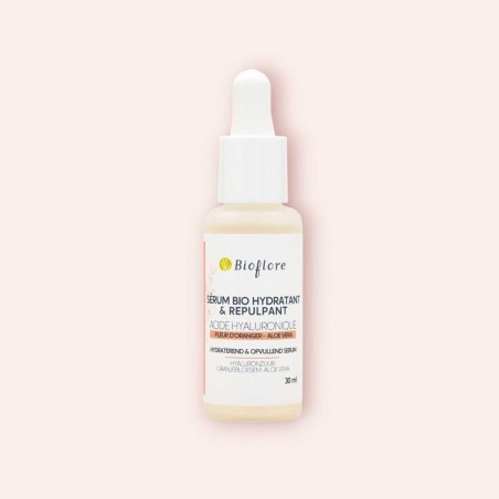 Hydraterend en voller makend serum, hyaluronzuur, oranjebloesem en aloë vera - Bioflore