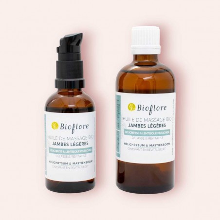 Huile de massage Jambes légères à base d'huiles essentielles
