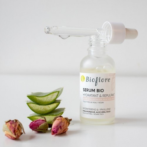 Sérum bio hydratant & repulpant à la rose