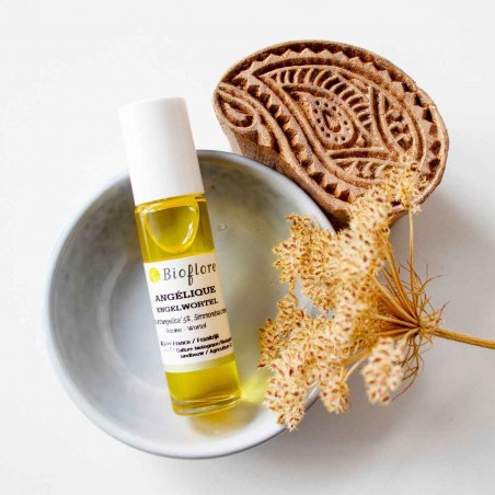 Roll-on d'équilibrage émotionnel d'angelique bio et d'huile de jojoba