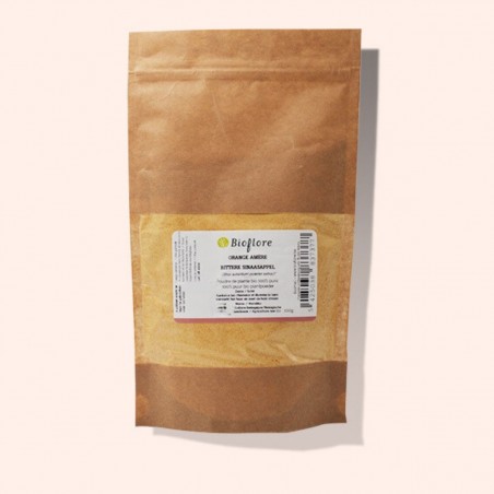 Organic orange powder, to beautify hair and skin
