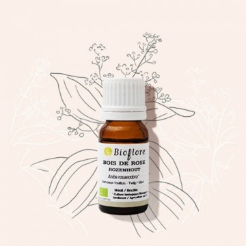 Huile essentielle bio de bois de rose purifiante et anti-infectieuse