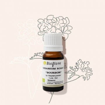 Essentiële olie van roosgeranium herstelt de huid