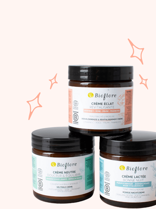 Notre gamme de crèmes visage