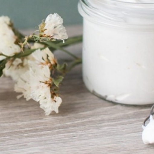 Shea and coconut whipped cream